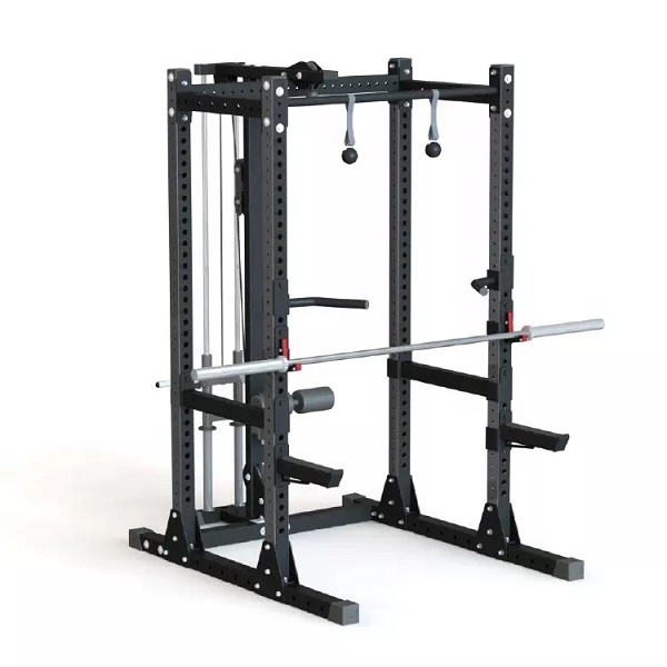 High Quality Wholesale Home Gym Equipment half squat power rack bench adjustable power cage commercial squat rack Featured Image