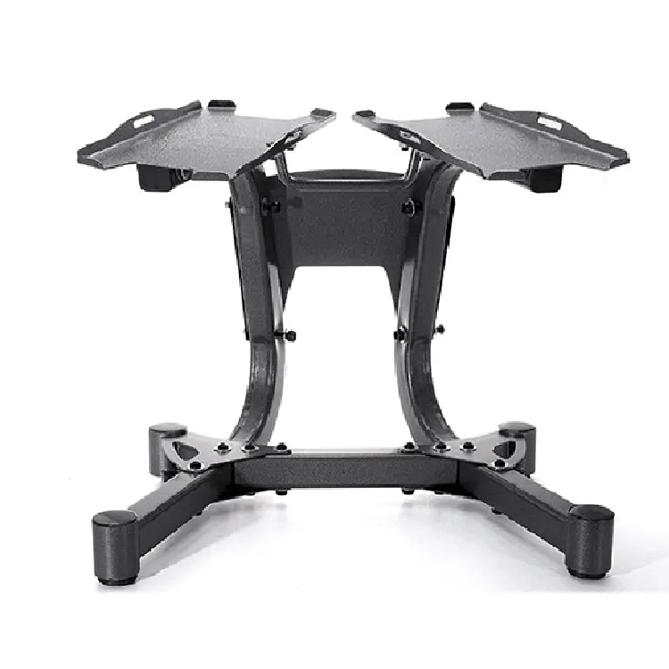 Space-saving weightlifting adjustable dumbbell stand