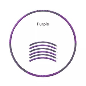 Dropshipping Adult Fitness Equipment Stainless Steel Detachable Hoola Hoops Weighted Hula Ring