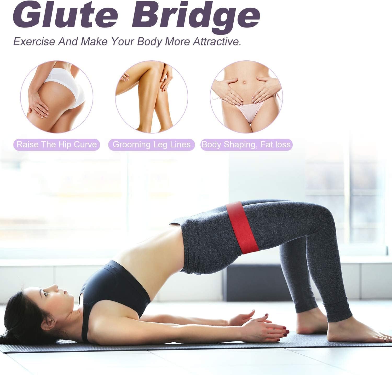 5  Strength Size Portable Skin Friendly Strength Training Resistance Band Set