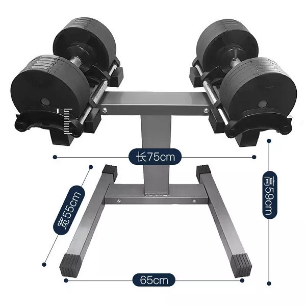 Adjustable Dumbbells foreign trade explosion model automatic adjustable dumbbell 20KG 32KG Featured Image