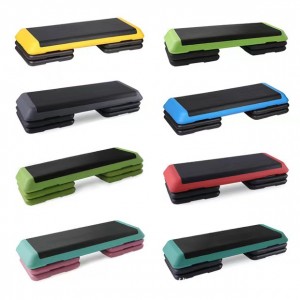 Indoor Exercise Aerobic Stepper Platform Yoga Board Home Gym Cardio Strength Training Balance Training Pedal With Pull Band