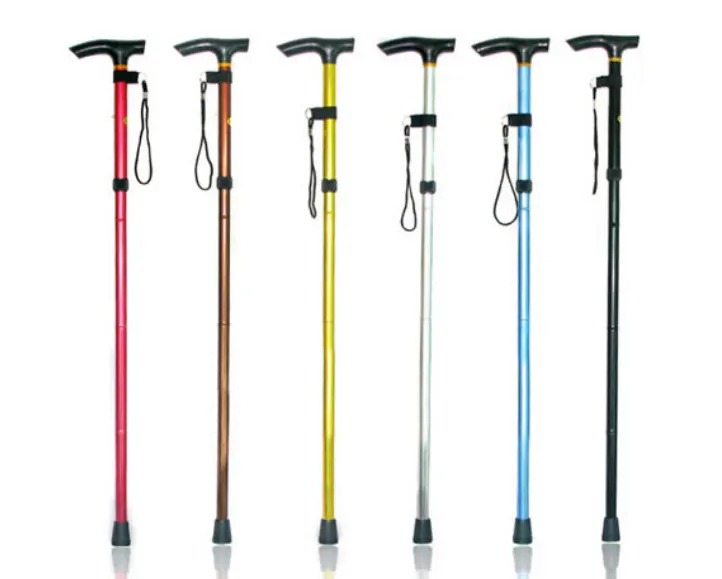 Wholesale Factory price canes 3 folding walking stick trekking foldable walking sticks hiking poles