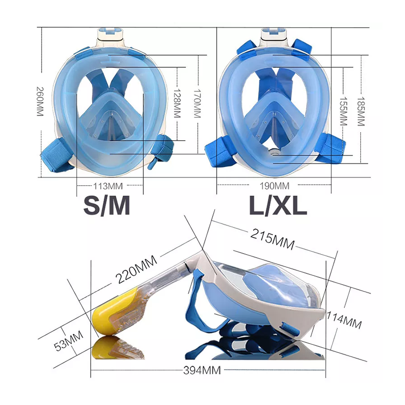 Custom diving mask factory provides new fashion diving equipment