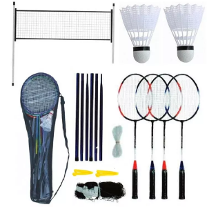  4 player badminton racket set outdoor play badminton racket racket badminton net
