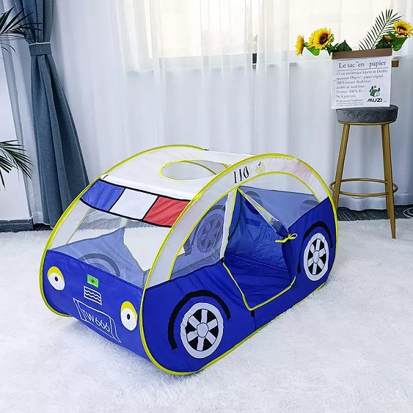 Odm Tenda Anak-Anak Police Car Folding Portable Kids Play House Indoor Outdoor Tent Featured Image