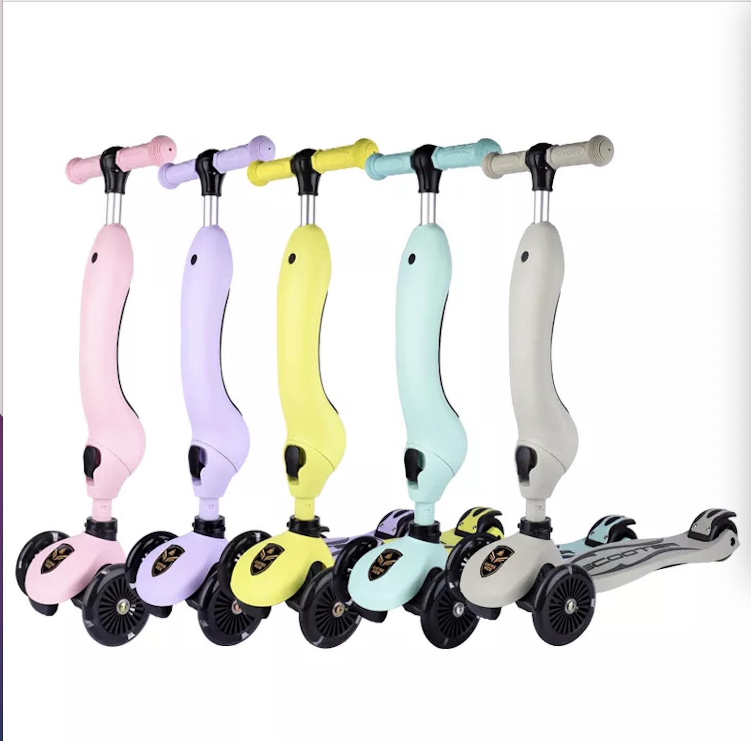 5 In 1 Foldable Scooter Cycle Balance Bike 3in1 Children’s Scooter Folding Children’s Balance Scooter,three-in-one Baby Carriage