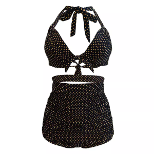 Beachwear high waist back push a swimsuit