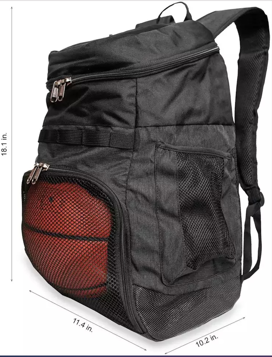 Basketball Backpack With Ball Compartment Sports Bag For Soccer Ball Gym,Outdoor,Travel