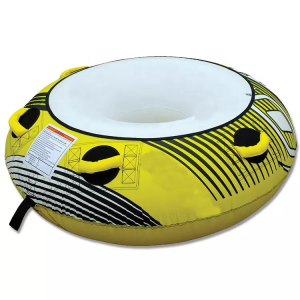 Inflatable towing donut tube for beach water sports
