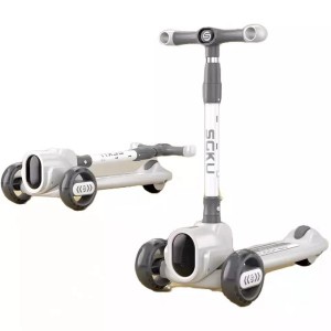 Folding Child Scooter Plastic PU flashing Wheel Skate Scooter For Kids 3-8 Years Old Children’s Scooter