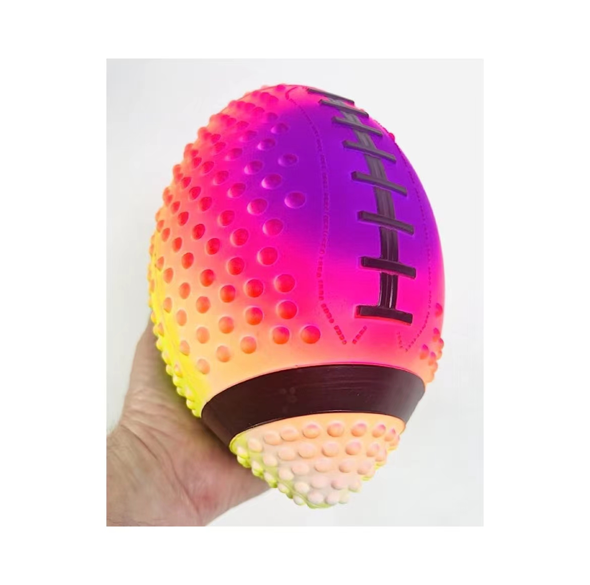 Soccer Ball Neon Color 9 Inches  Air Filled Soft rubber Inflatable Soccer Ball