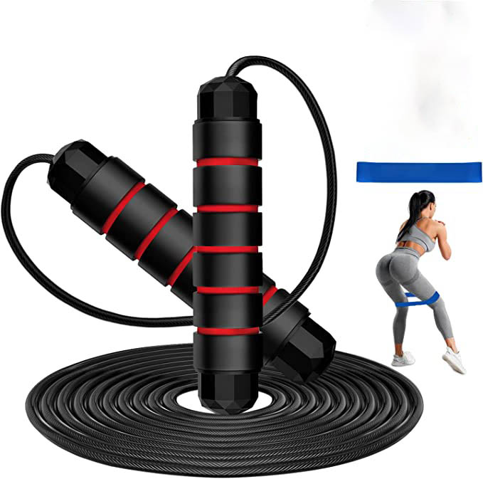 Tangle-free Speed Band Ball Bearing Jump Ropes and Resistance Bands