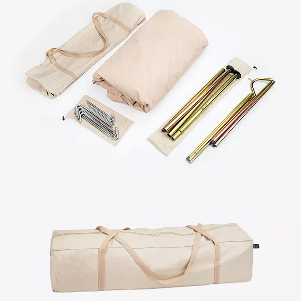 5M Glamping Luxury Cotton Canvas Bell Tent Waterproof Camping Tent Outdoor LargeFamily Camping Tents