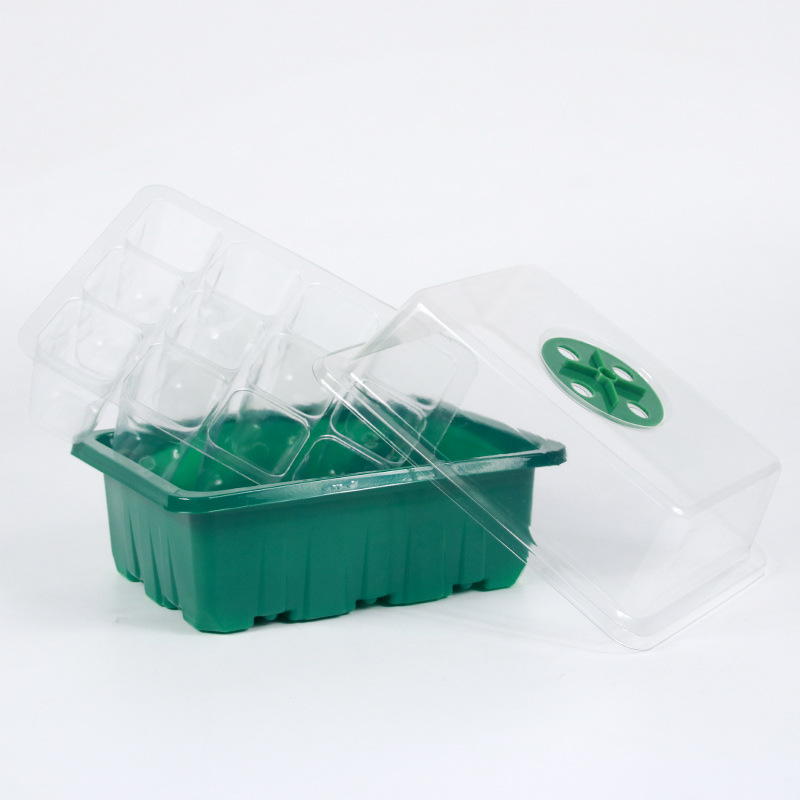24/12 hole seedling tray hole tray adjustable breathable cover seeding seedling tray seedling box three-piece set