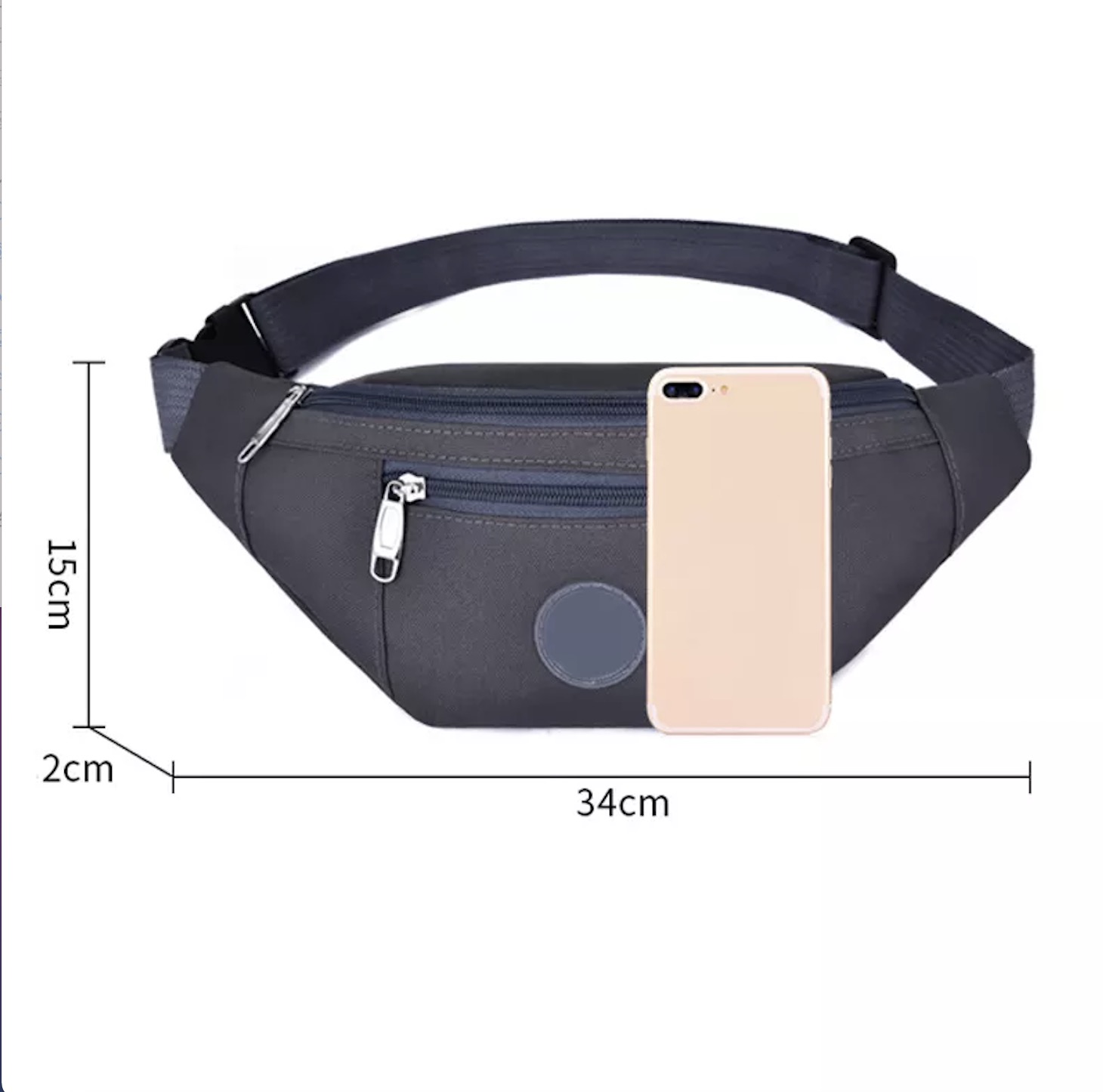 Wholesale promotion waterproof waist bag sling crossbody custom fanny polyester sports running pack