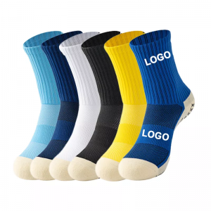 Cotton non slip ankle crew socks football socks