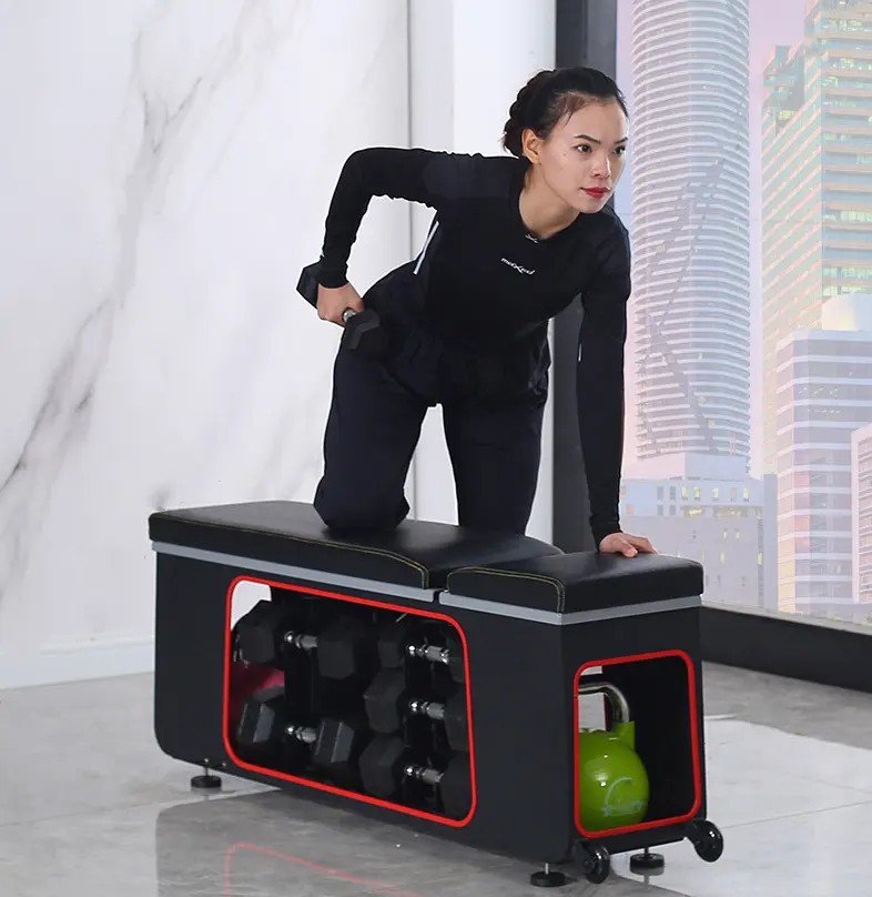 Multifunctional dumbbell storage table, integrated practice table