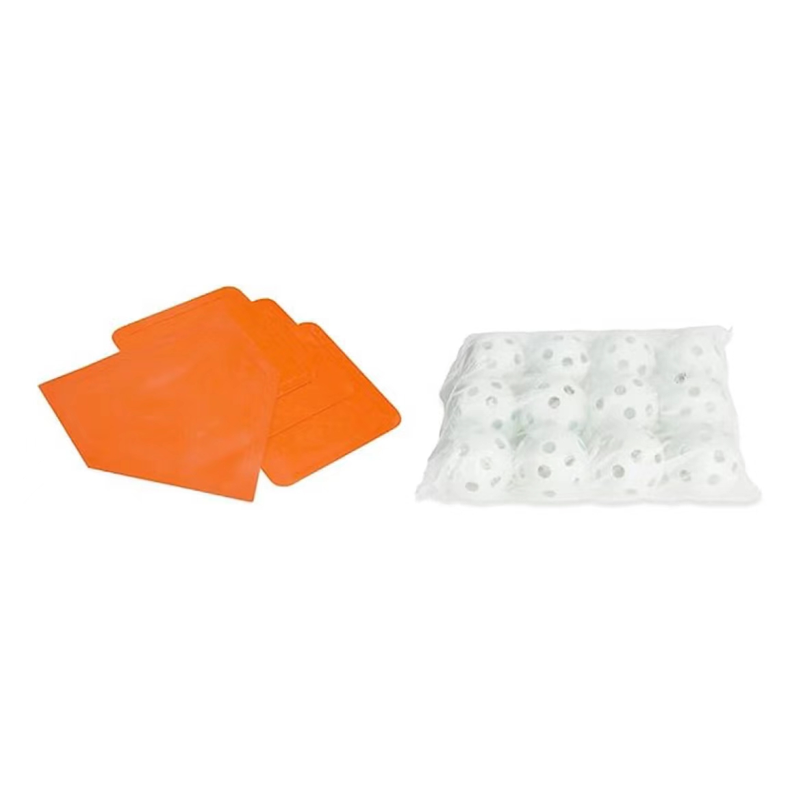 Throwing Base Set: 4 Baseball and Softball Rubber Throwing Bases Featured Image