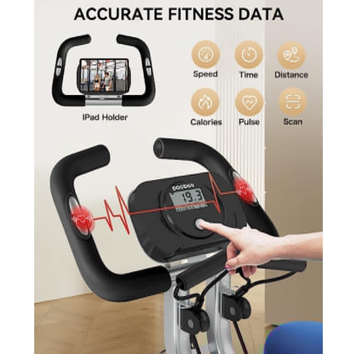 Foldable Magnetic X-Fitness Stationary Bicycle Machine