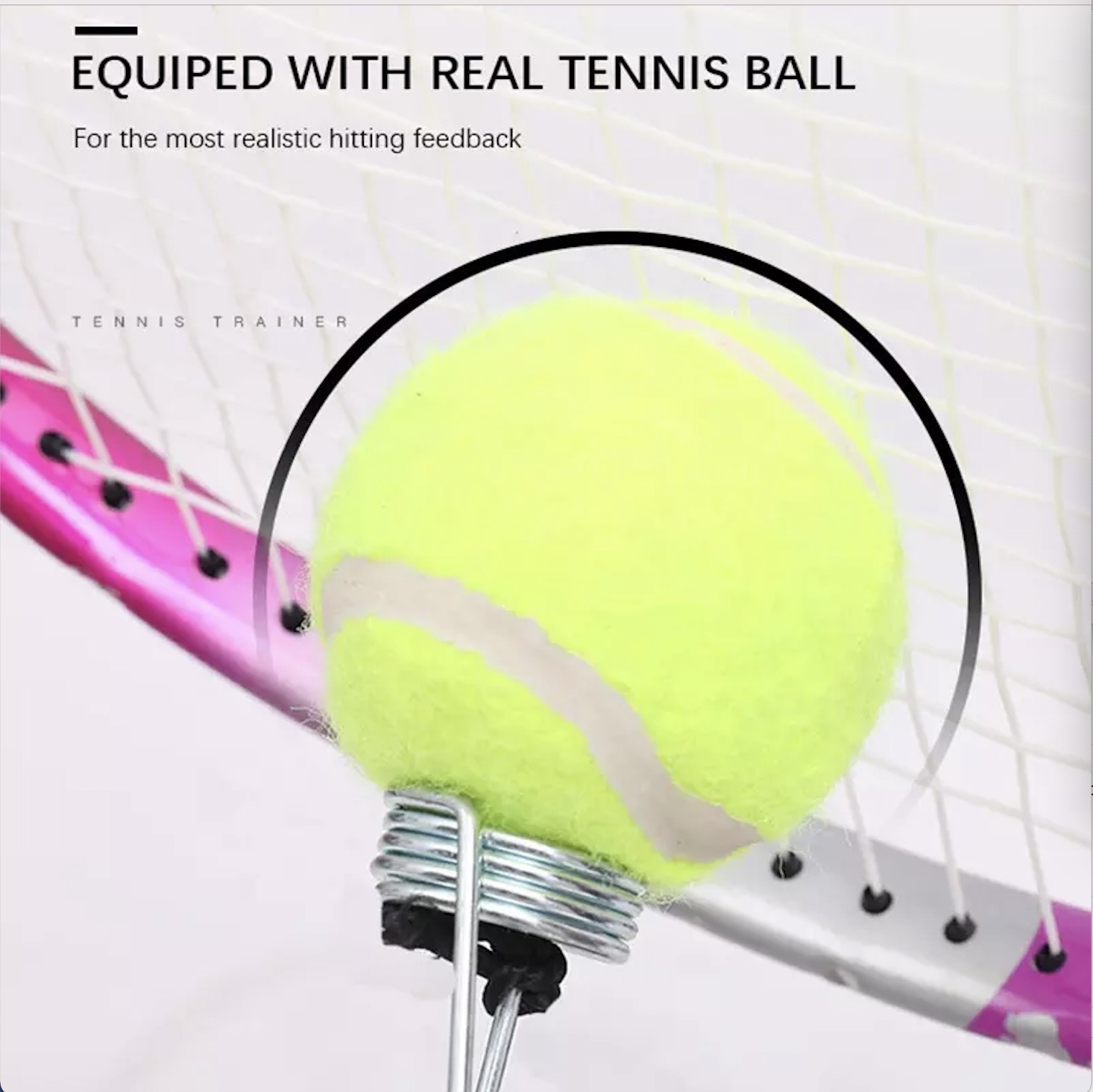[Copy] Portable Solo Tennis Trainer Professional Rebound Ball Tennis Practice Tool Water-filled Steel Durable Tennis Training Equipment