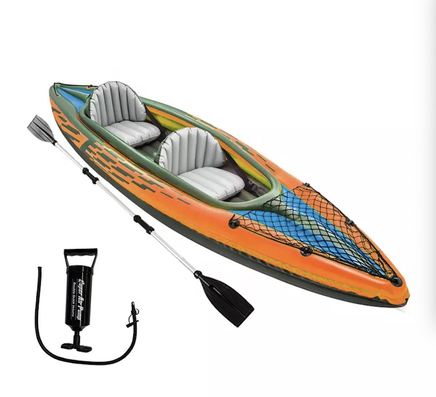 Professional wholesale high quality outdoor Custom 2 Person PVC drop stitch rowing canoe Inflatable Kayak for Fishing