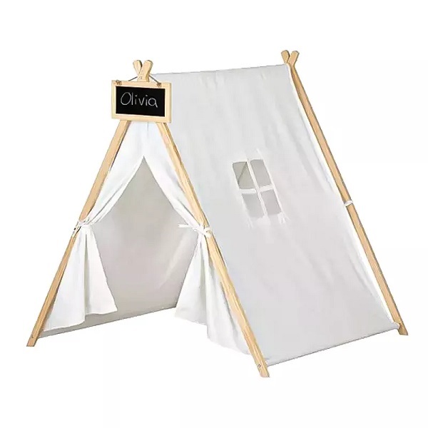 South Shore Sweedi Cotton Play Tent Cotton Wood Triangle Kids Tent Sale Children’s Solid Color Outdoor Indoor Entertainment 160 Featured Image
