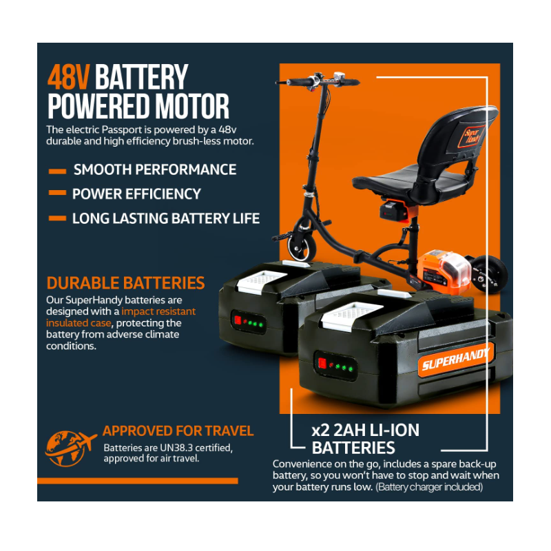 3 wheel folding mobile scooter