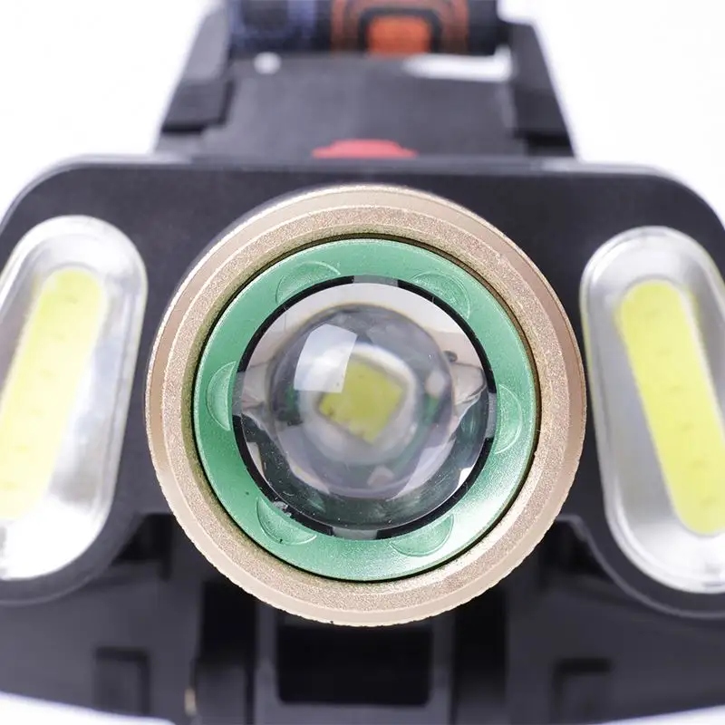 High power aluminum alloy rechargeable LED headlights