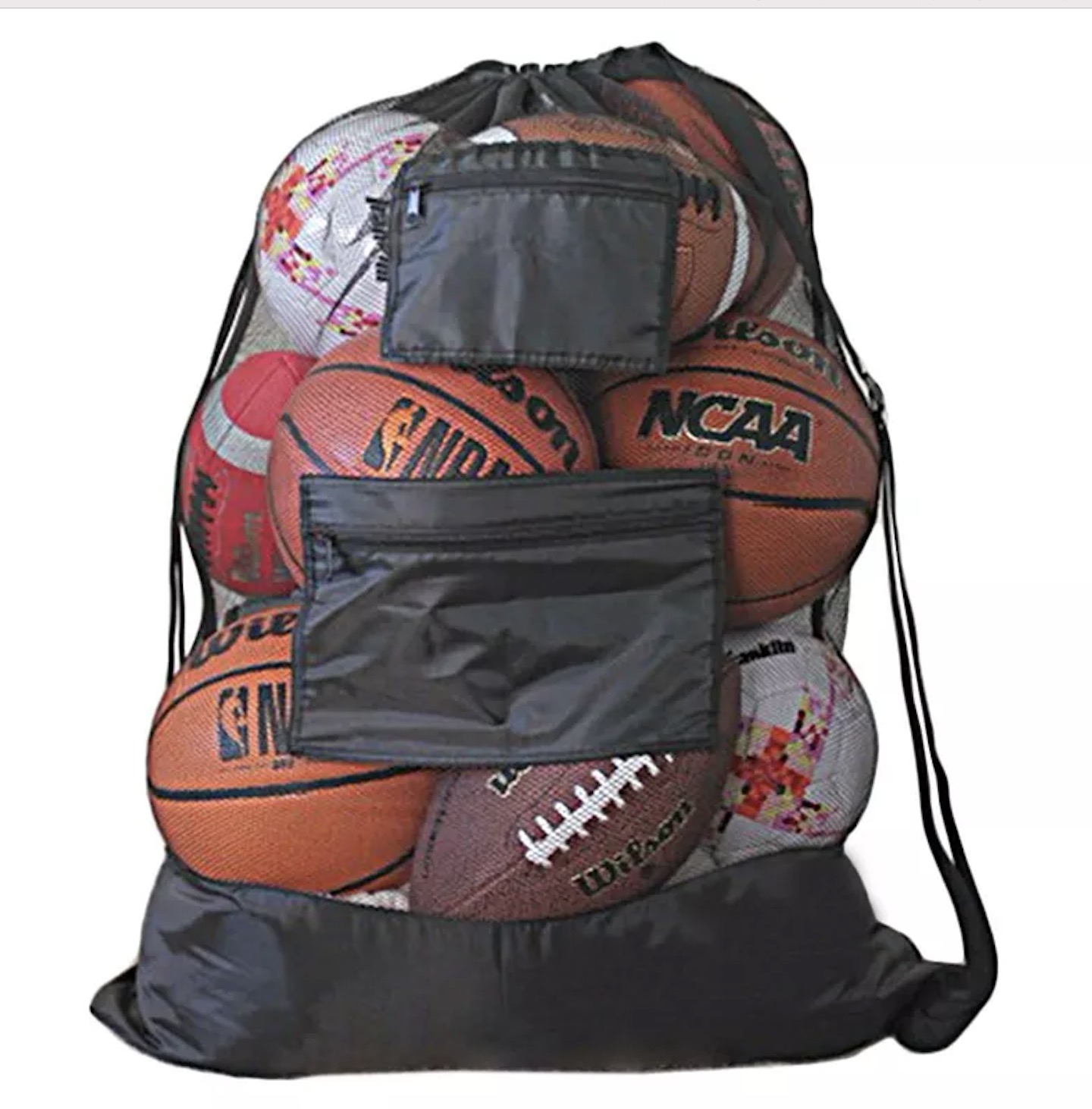 Amazon Hot Sale Drawstring Basketball Bag Extra Large Soccer Ball Bag with Adjustable Shoulder Strap Gear Bag for Football Featured Image