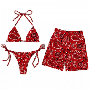 Custom couple swimwear men’s and women’s bikini suit swimwear