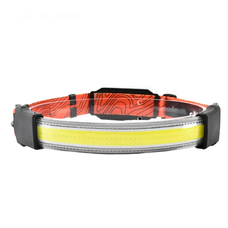 New Product Outdoor Emergency Headlamp Waterproof Rechargeable Red Warning Light Cob Outdoor Headlight Featured Image