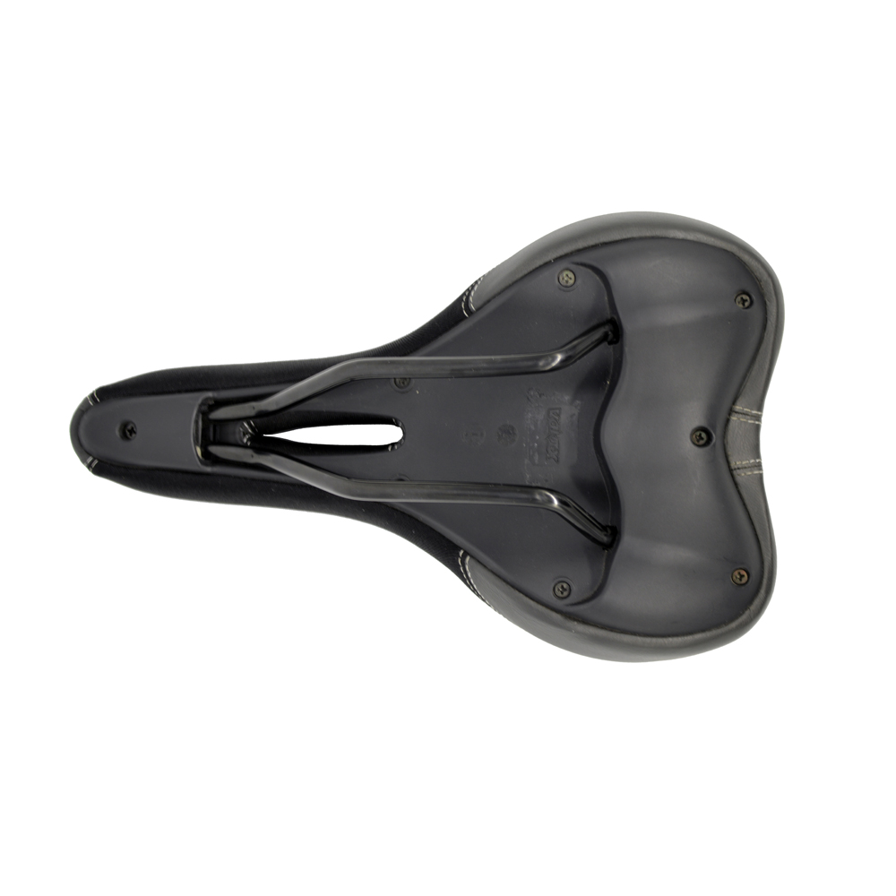 Black & Gray Bike Saddle Duel Density Reactive GEL Soft Seat