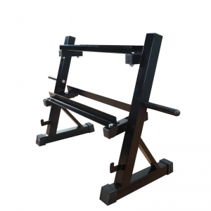 Foldable dumbbell holder double layer versatile