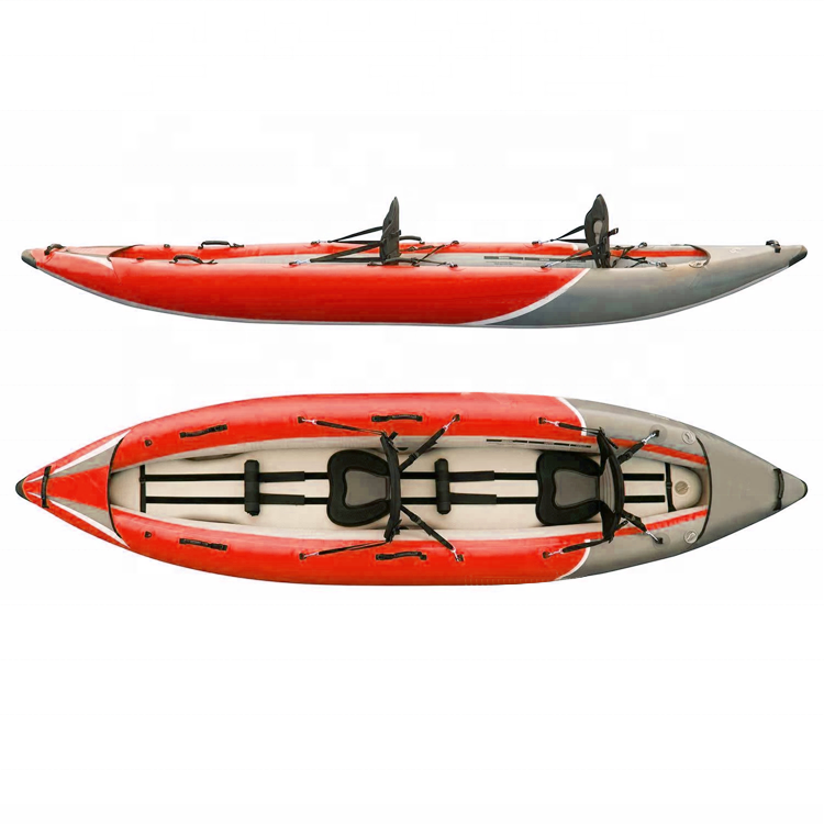 Wholesale PVC Boat Tandem Kayak Inflatable, Canoe 2 Person Inflatable Kayak (1)