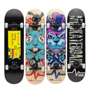 Canadian Maple Leaf Skateboard Custom Skateboard Adult Full Concave Medium Skateboard Angry Bear