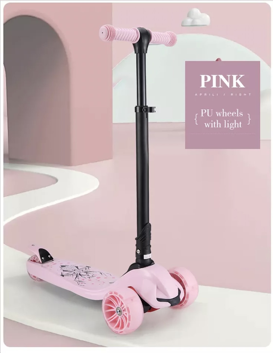 Hot Sale 3 Wheels With Led Light Children Scooter Foot Scooter For Baby Kids Scooter