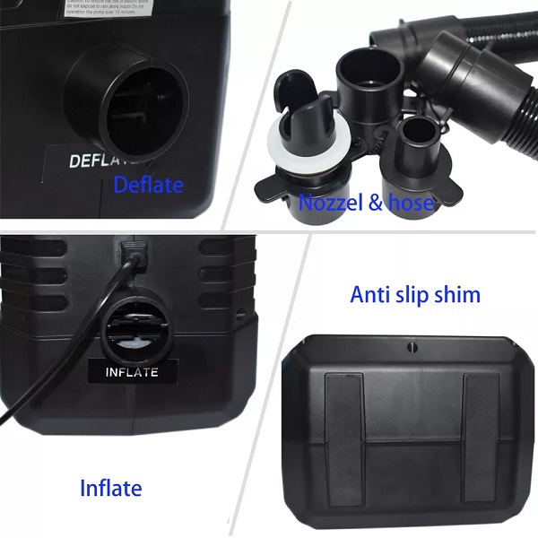 1200W 5PSI halkey robert electric high pressure air pump inflator for inflatable towable fish boat swim pool blower