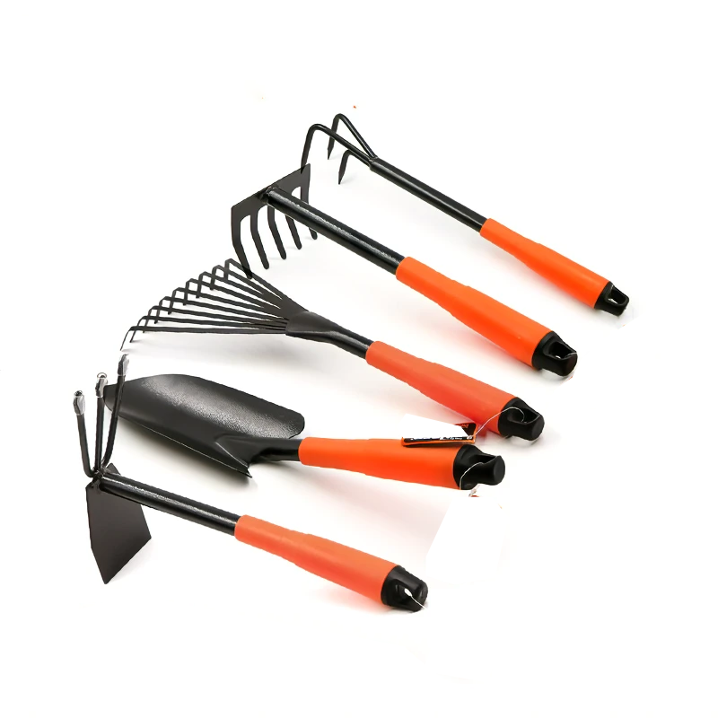 Art five-piece set of household tools, garden spade, hoe, garden planter Set Featured Image