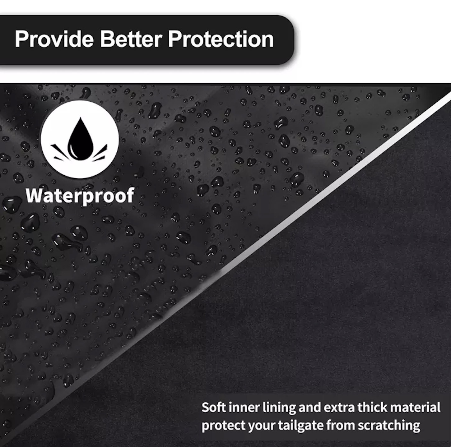 High Quality Tailgate Bike Cover with Utility Ring with Secure Frame Straps Carry up to Six Bikes Tailgate Bike Pads