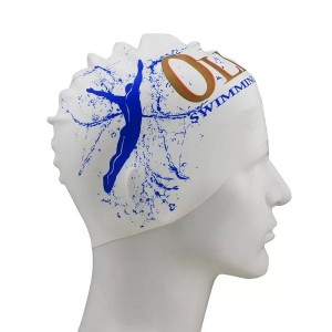 High-quality Custom Design Swim cap factory outlet Swimming pool training customization 55g waterproof silicone swimming cap