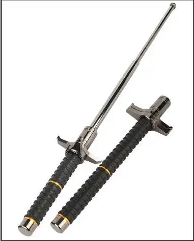 Retractable Stick Sports Self-defense Whiplash Training Equipment Outdoor Tool Telescopic Three-section Rod Alloy Steel