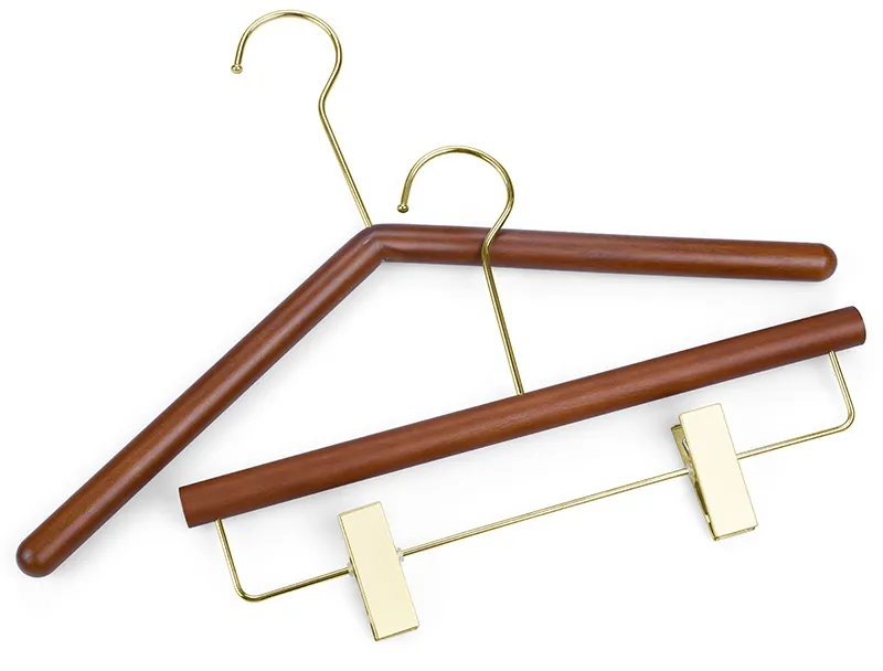 Clothing Hanger Custom LOGO Matt Black Wooden Brand Coat Suit Hangers for Clothes
