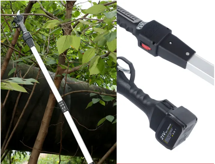 Gardener Tool 21V Lithium Battery Tree Pruner Scissors Cordless Electric Hand Garden Pruner