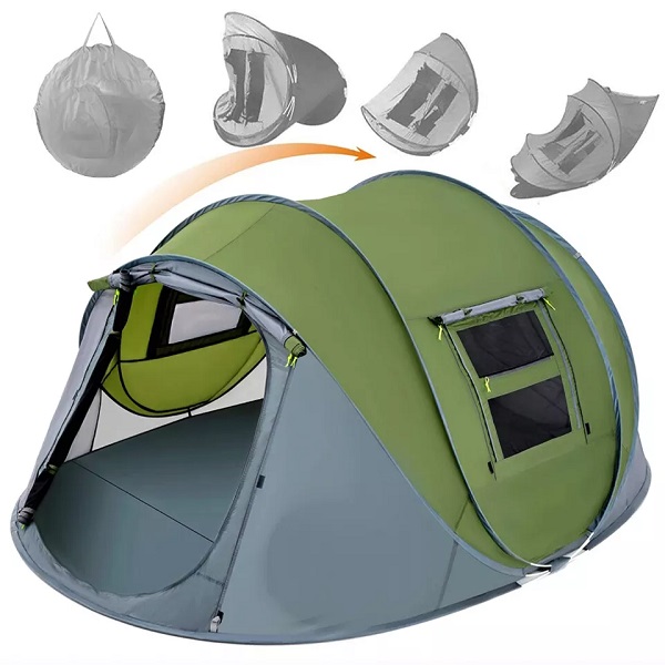 Outdoor Waterproof 1-2 person Hiking Beach Folding Automatic Popup Instant Camping Tent Featured Image