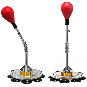 Adjustable height independent boxing speed bag