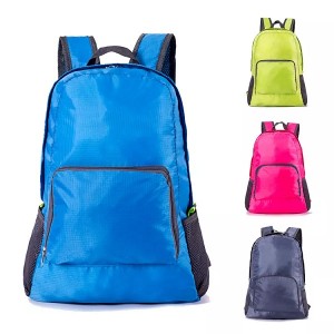 Promotional Cheap Outdoor Travel Ultralight Folding Back Pack Polyester Waterproof Foldable Backpack In Stock