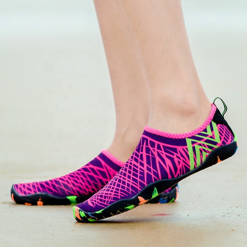 Factory Water Proof Sports Water Sport Shoe Barefoot Print Quick Dry Breathable Beach Shoes