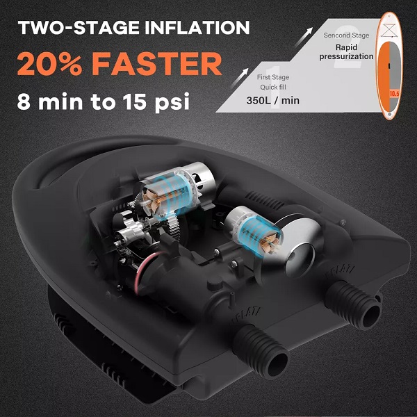 BURBANK High Pressure Save Time And Effort Inflation And Deflation Electric Pump Kayak Stand Up Paddle Board Air Pump
