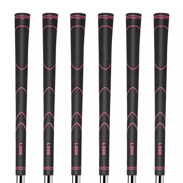 High Quality Standard Golf Grips OEM Midsize Black Golf Club Grips Custom Logo Antislip Golf Rubber Grip Featured Image